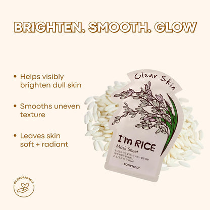 TONYMOLY I’m Real Sheet Mask Set – Korean Face Mask Variety Pack for Hydrating, Soothing & Nourishing Skin, K-Beauty Skincare Self-Care & Easter Gift Set for Women