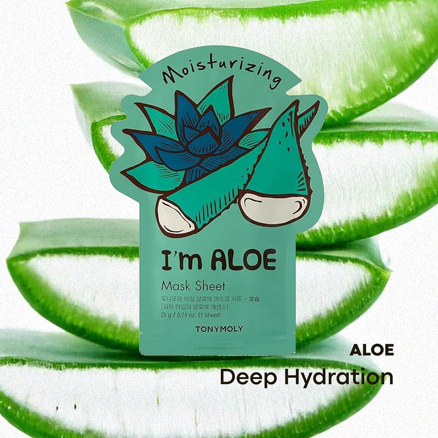 TONYMOLY I’m Real Sheet Mask Set – Korean Face Mask Variety Pack for Hydrating, Soothing & Nourishing Skin, K-Beauty Skincare Self-Care & Easter Gift Set for Women